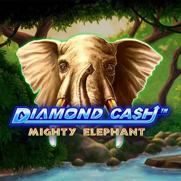 Diamond Cash Mighty Elephant by Greentube, showcased at boomerangkazino.com – game logo