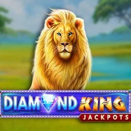Diamond King Jackpots logo by SpinPlay Games at Boomerang Casino