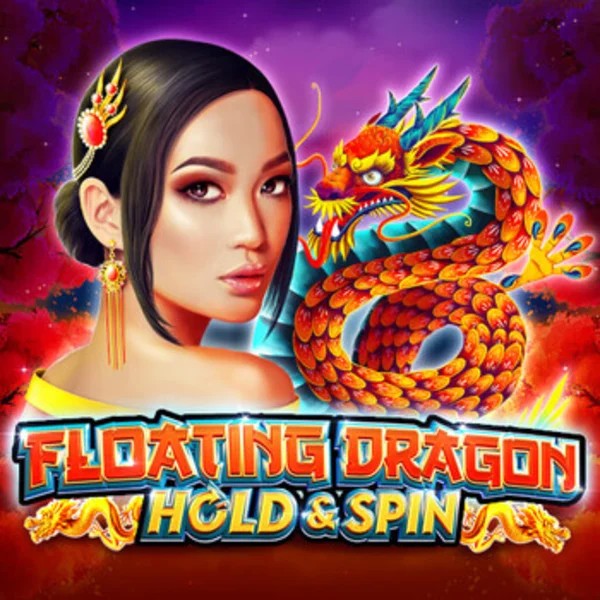Floating Dragon slot logo by Reel Kingdom at Boomerang Casino