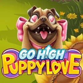 Go High Puppy Love slot logo by RubyPlay at Boomerang Casino
