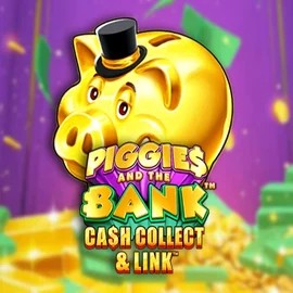 Piggies And The Bank Cash Collect &amp; Link by Origins, showcased at boomerangkazino.com – game logo