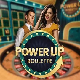 Official Live Casino logo: PowerUP Roulette by Pragmatic Play at Boomerang Casino