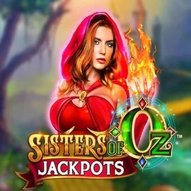 Sisters Of Oz Jackpots slot logo by Triple Edge Studios at Boomerang Casino